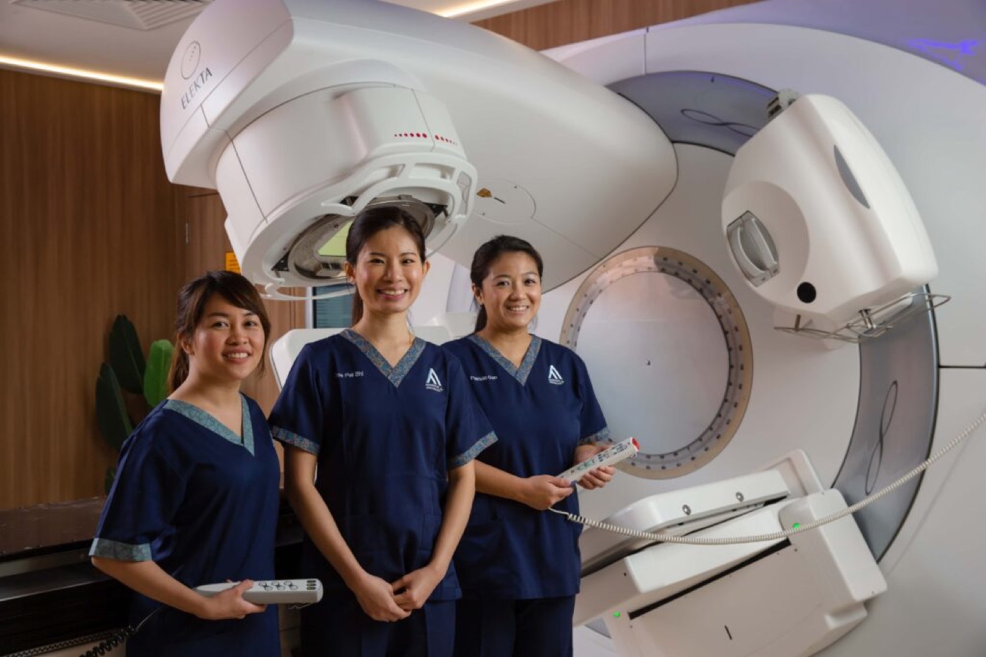 AARO radiation therapists at the treatment console